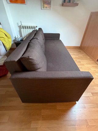Sofá Cama Ikea Marrón Tela. Modelo Friheten