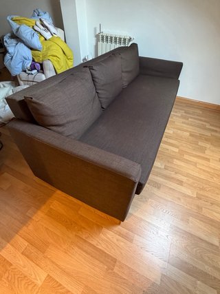 Sofá Cama Ikea Marrón Tela. Modelo Friheten