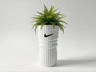 Vaso Decorativo Calzino Nike  Bianco