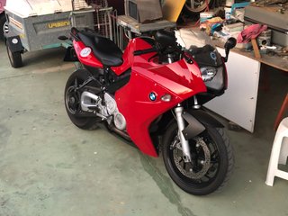 BMW F800S Carenada Roja
