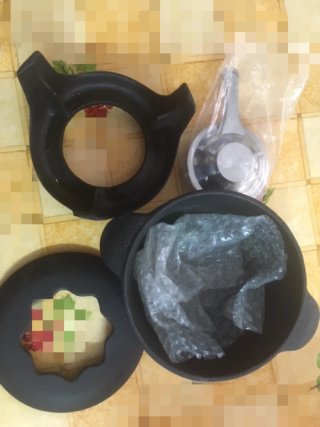 Olla Fondue Hierro Forjado Negra