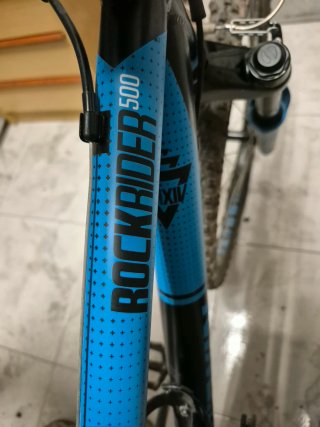 Bicicleta Rockrider 500 24 Azul y negro