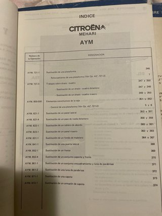 Manuales Taller Citroën Serie A Octubre 80