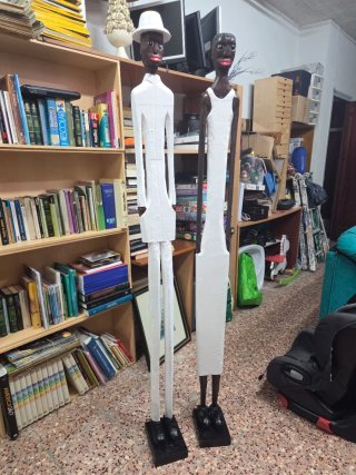 Pareja Figuras Caribeñas Artesanales