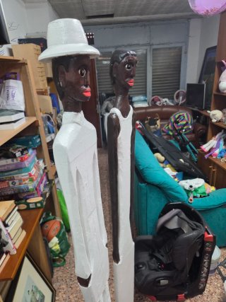 Pareja Figuras Caribeñas Artesanales
