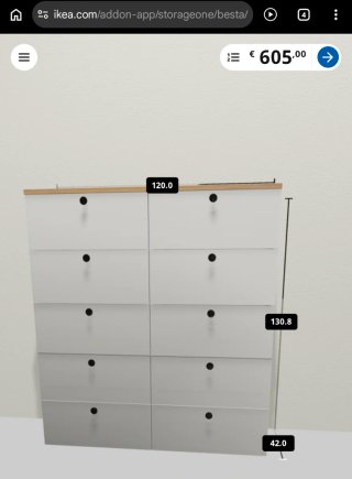 2 Cómodas IKEA Besta 5 Cajones