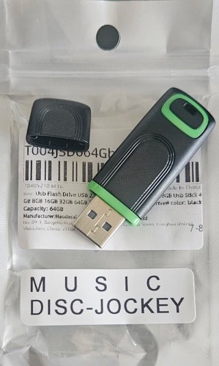 Pendrive Musical Mp3 de 64GB