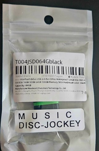 Pendrive Musical Mp3 de 64GB