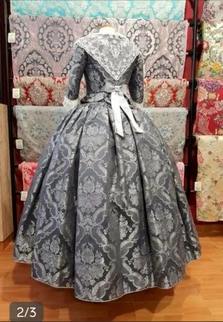 Traje de Fallera Gris/Plata