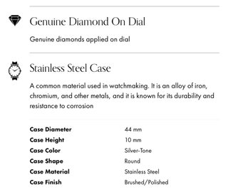 Reloj Guess Telescope Diamante 0.005 CT