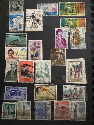 Colección sellos antiguos España - Lote filatelia