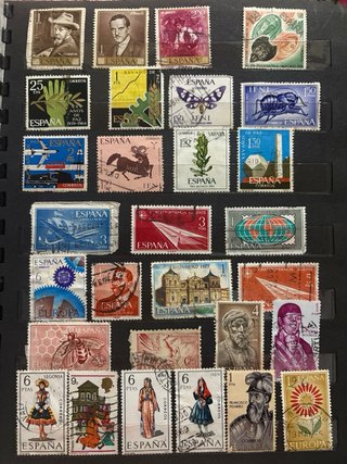 Colección sellos antiguos España - Lote filatelia