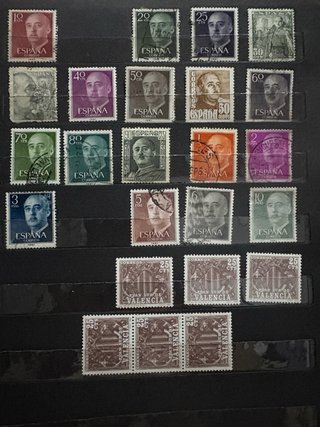 Colección sellos antiguos España - Lote filatelia