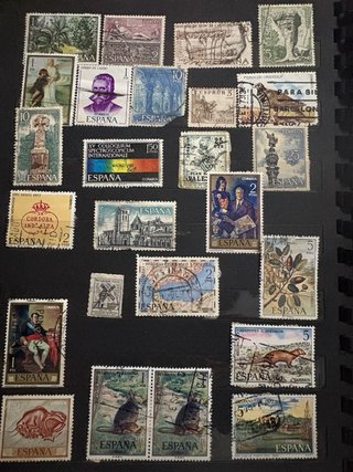 Colección sellos antiguos España - Lote filatelia