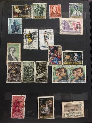 Colección sellos antiguos España - Lote filatelia