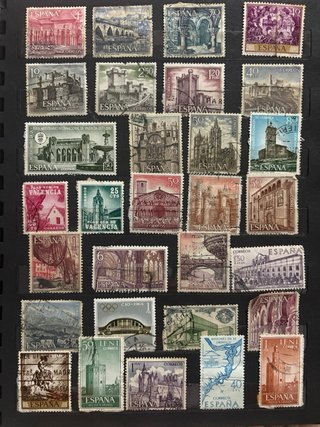 Colección sellos antiguos España - Lote filatelia
