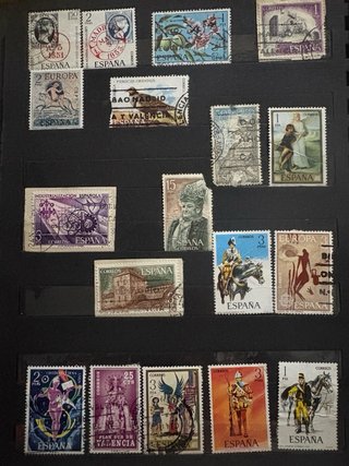 Colección sellos antiguos España - Lote filatelia