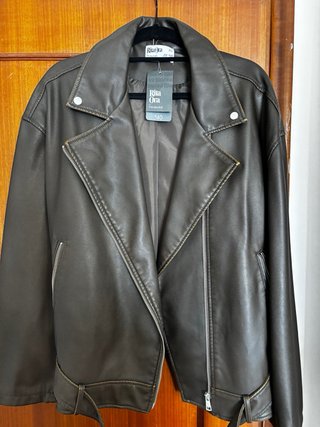 Chaqueta Biker Rita Ora Marrón Talla L