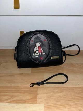 Bolso Gorjuss Negro con Dibujo de Niña