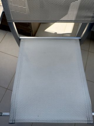 Mesa y 4 Sillas Terraza Aluminio y Cristal