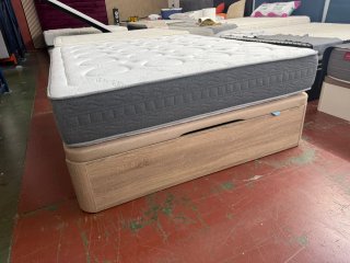 Cama Canapé Madera Roble 160x190 + Colchón
