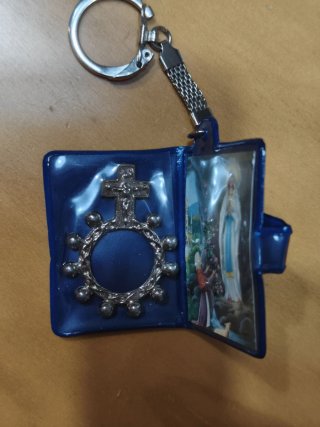 Llavero denario Virgen de Lourdes