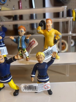 Lote 5 Figuras Sam El Bombero Comansi PVC