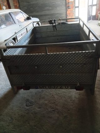 Remolque 1.50m con arcos y toldo