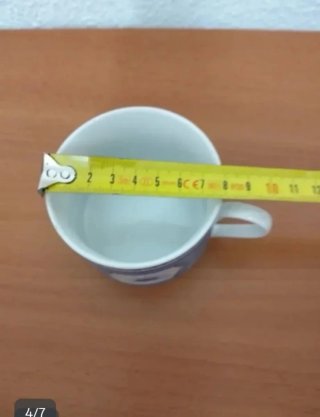 Juego de 3 tazas de cerámica con sus 3 platos