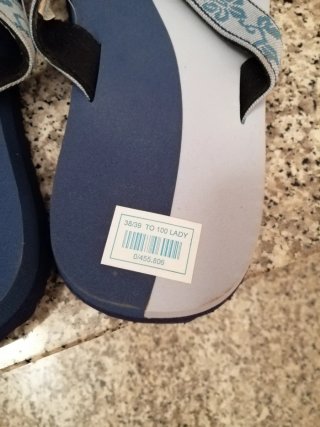Infradito donna Decathlon blu/bianco