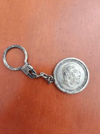 Llavero Moneda Plata Franco 1966