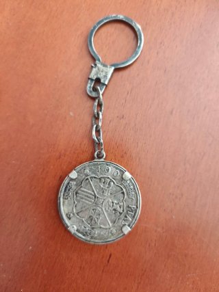 Llavero Moneda Plata Franco 1966