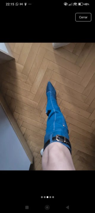 Botas vaqueras azules