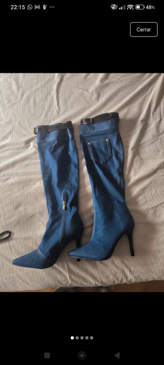 Botas vaqueras azules