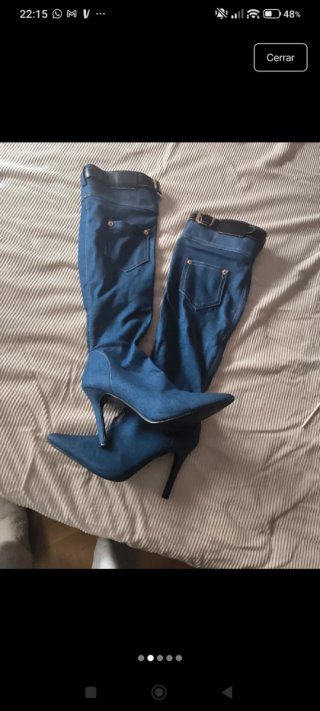 Botas vaqueras azules