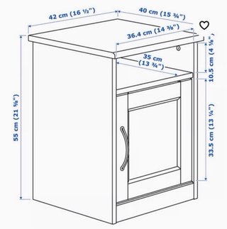 2 Mesitas de Noche Ikea Blancas