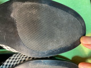 Mocasines Zara negros lazo cuadros talla 37
