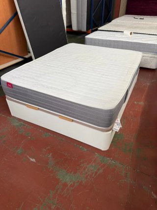 150x190 CANAPE FLEX MADERA BLANCA y COLCHÓN