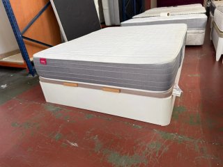 150x190 CANAPE FLEX MADERA BLANCA y COLCHÓN