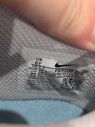 Nike Dunk Low GS Talla 38.5 Azul Gris Nuevas