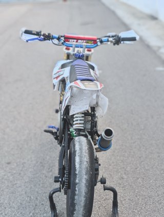 Pitbike Malcor Super Racer 190cc Azul/Blanco