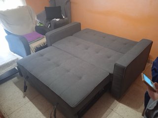 Sofá cama gris 3 plazas. Nuevo