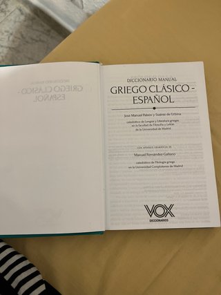 Diccionario manual griego clásico-español
