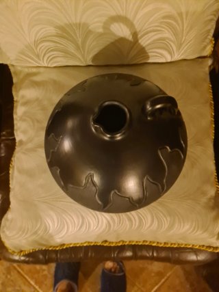 Jarra abotijada decorada exótica
