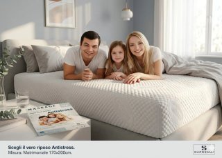 Coprimaterasso matrimoniale Antistress