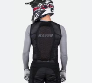 Chaleco Protección RAVEN Negro talla XL