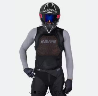 Chaleco Protección RAVEN Negro talla XL