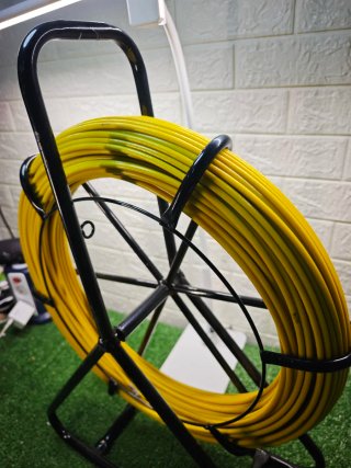 Guía 6mmx100M Rodador de Conducto de Fibra