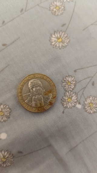 Moneda 100 Pesos Chilenos Bimetálica