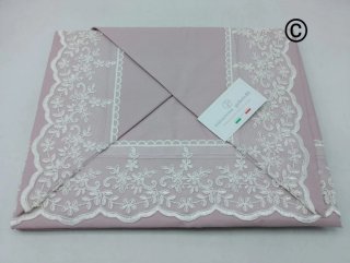 Lenzuola singola Nazareno Gabrielli con pizzo
